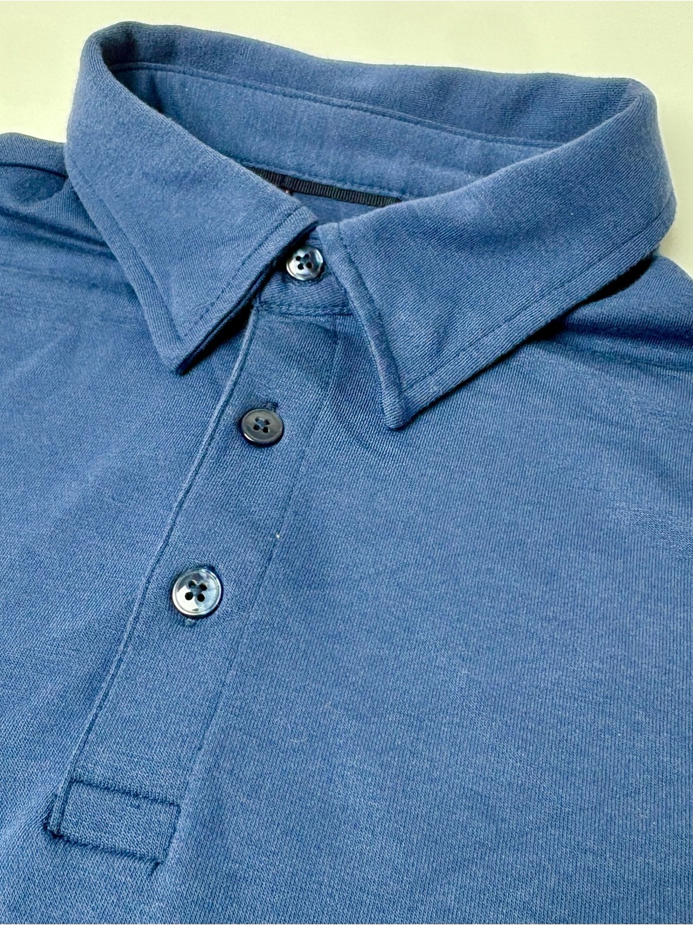 Jachs Men's Heather Blue Polo Shirt Small